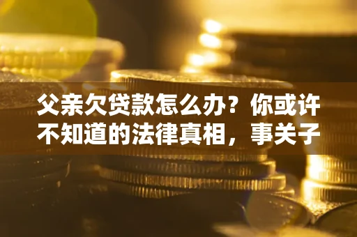 济南父亲欠贷款怎么办？你或许不知道的法律真相，事关子女未来