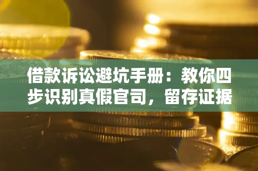 济南借款诉讼避坑手册：教你四步识别真假官司，留存证据不踩雷