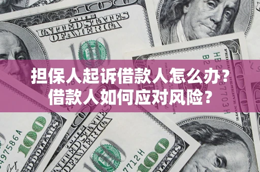 济南担保人起诉借款人怎么办？借款人如何应对风险？