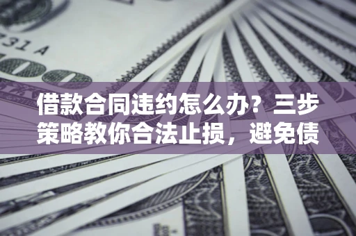 济南借款合同违约怎么办？三步策略教你合法止损，避免债务危机升级