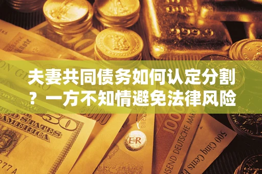 济南夫妻共同债务如何认定分割？一方不知情避免法律风险必看！